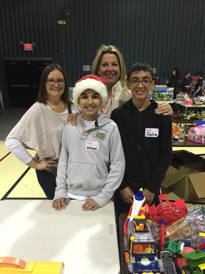 CEO Cindy Myer and Alexandra Cabrera at the toy drive with the kids attending!